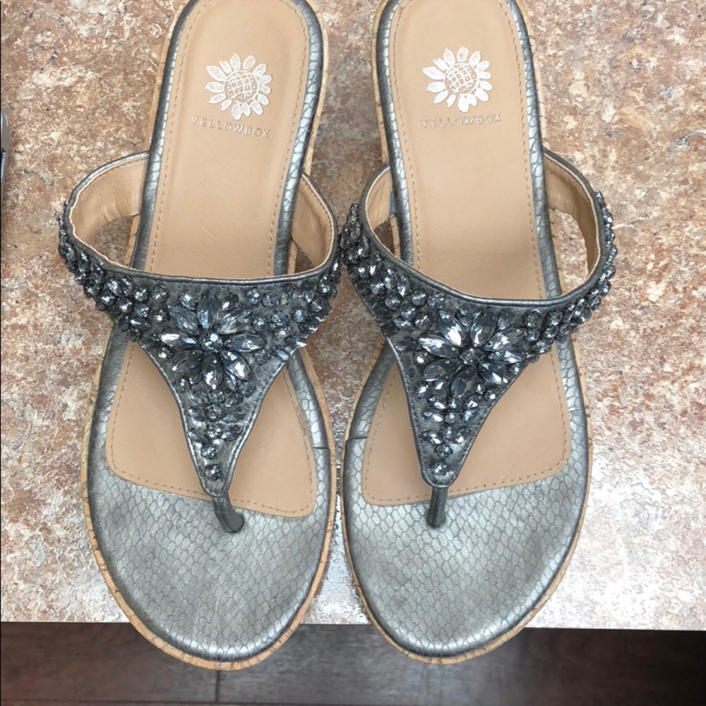 Yellow box sandals